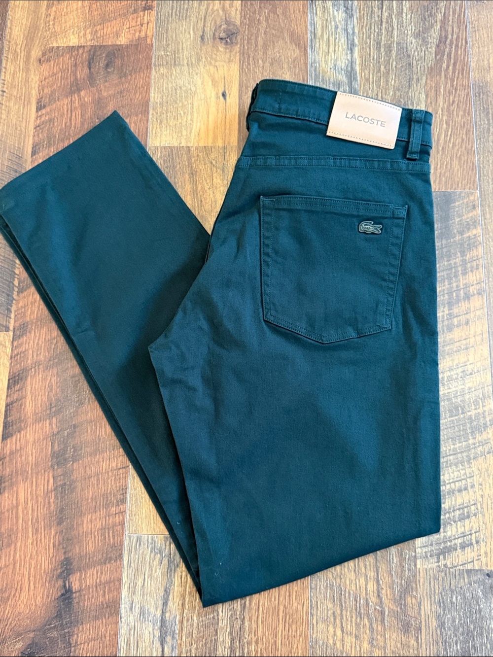 Lacoste Slim Fit Stretch 5-Pocket Pants Forest Green W33 L34